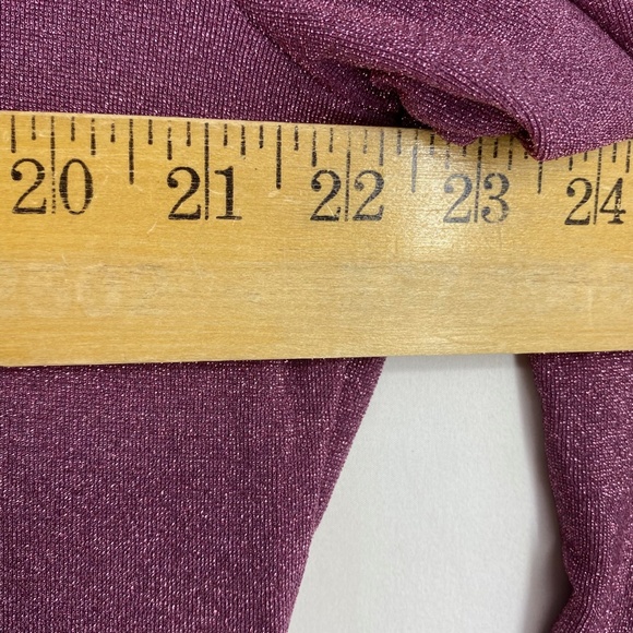 Wild Fable Juniors Size 3X Cut Out Bodycon Short Dress Purple Lurex Long Sleeves - Picture 9 of 10